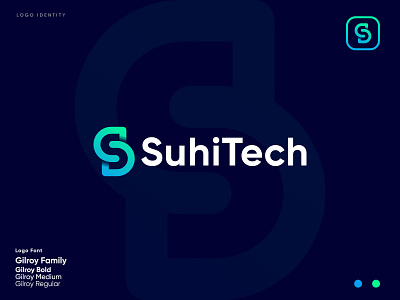 S letter tech logo - Tech logo - Tech company