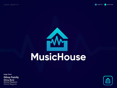 Home logo " MusicHouse " - Real Estate logo - Modern Home logo a b c d e f g h i j k l m n abstract logo apartment brand identity branding clean logo graphic design home logo identity logo logo design logo mark logo type logodesigner modern logo monogram o p q r s t u v w x y z property logo real estate real estate logo