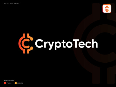 CryptoTech logo - Crypto currency logo