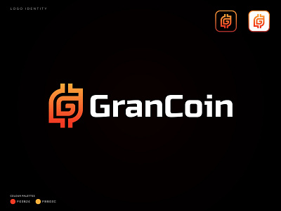 GranCoin Logo - Crypto Logo - Currency Logo bitcoin blockchain branding coin coin logo crypto logo currency defi exchange finance fintech identity letter g logo logo design modern logo monogram nft token wallet