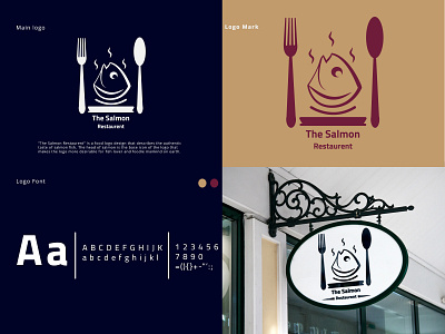 The Salmon Restaurent || Logo Design food and drink foodart fooddiary foodforthought foodie foodlovers foodshare restaurant logo salmondinner salmondish salmonsalad salmonsteak