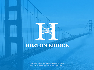 Hoston Bridge Letter Logo With Letter || H || bridge logo creative creative design h letterlogo h letterlogo letter logo logobrand logoconcept logodesign logoinspiration logolove logotype minimal modern logo professional