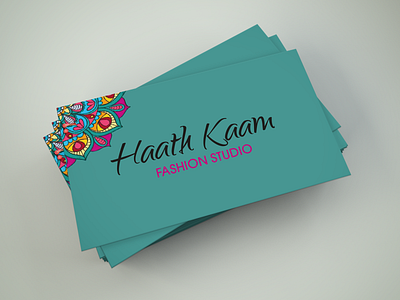 Visiting card for Haath Kaam (Front side)