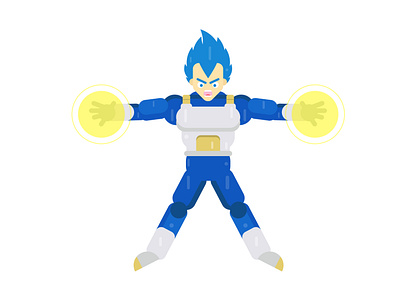 Vegeta geometric dragon ball character