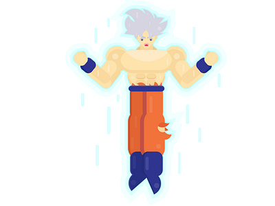 Goku ultra instinct Geometric character