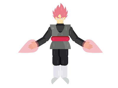 Goku Black Geometric character dragon ball 2d adobe illustrator adobephotoshop art artist artwork behance character animation character design characterdesign colour colourful dragonball dribble geometric geometric art geometric shapes geometry instagram