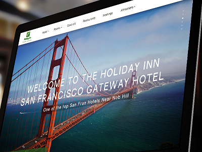 Holiday Inn Golden Gateway designer hospitality hotel lowprofile responsive san francisco web design web designer website