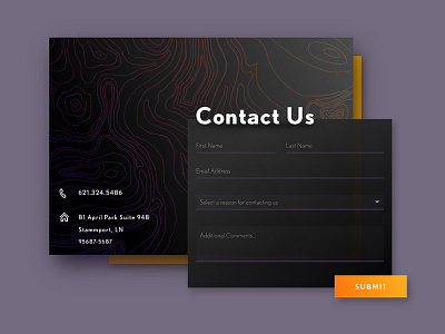 Daily UI 28 - Contact Form contact fields contact form dailyui design form ui ui design user interface