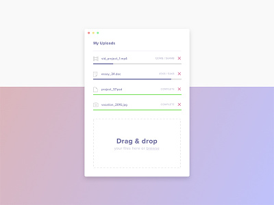 Daily UI 31 - Upload