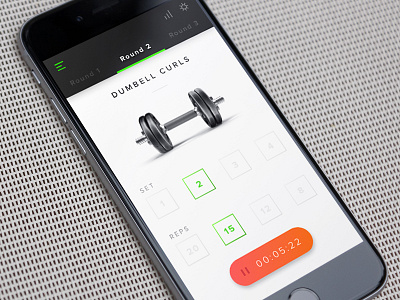 Daily UI 41 - Workout Tracker app dailyui mobileapp mobiledesign tracker userinterface weightlift workout