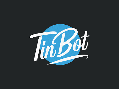 TinBot Wordmark logo logo design redesign typography