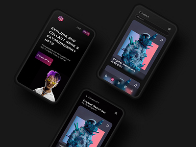 RARE APP - Design idea for NFT exploration product