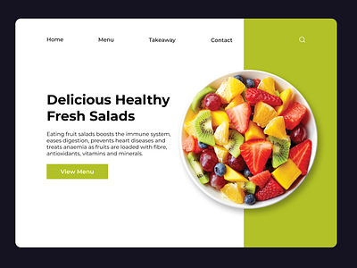 Fruit Salad Bowl design mockup web