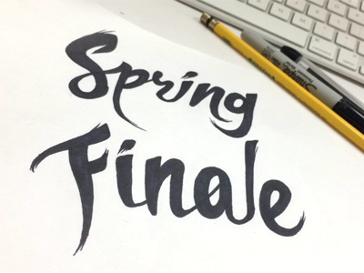 Spring Finale Lettering