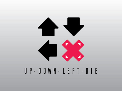UpDownLeftDie Logo branding die down gaming left logo twitch up youtube