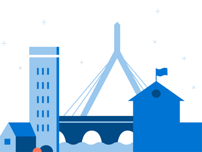 Boston Public Schools boston public schools flag prudential school skyline zakim