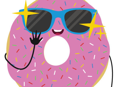 Cool Guy Donut donut doughnut hollywood sunglasses