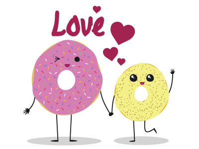 Donut Love donut doughnut friends heart love