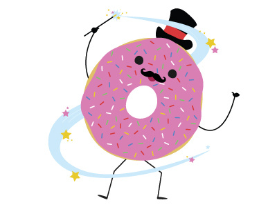 Donut Magician donut doughnut food magic magician pink