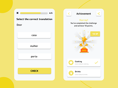 Morango languages android app design figma ios language learning mobile technocova ui ux