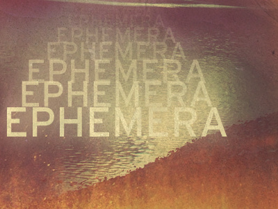 Ephemera album artwork collage cover art design music photography retro typography vintage