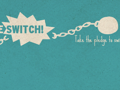 Make The Switch - Art Concept ad banner illustration open internet retro social justice social media texture typography