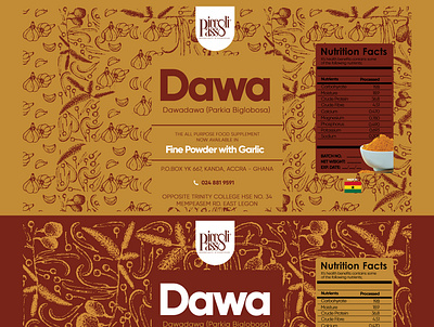 Picolli Passo Dawa Mix Label Design branding ghana packagedesign packagingpro