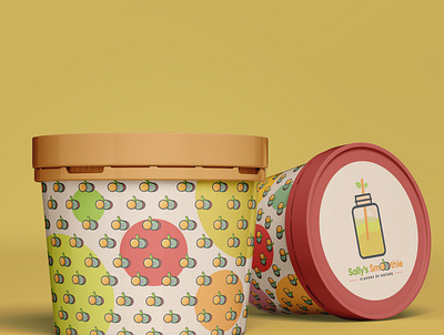 Sally's Smoothies Package mockup branding ghana packagedesign