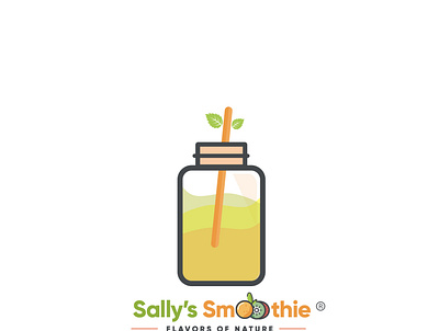 Sally's Smoothies Logo branding design illustration logo