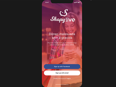 Shopylive Mobile App UX/UI Design app live mobile ui ux