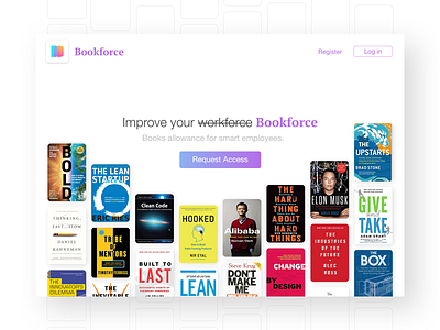 Bookforce - Landing Page Concept
