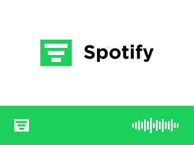 Spotify Logo Redesign app branding design icon logo logo branding lettermark logo design minimal music musicapp spotify