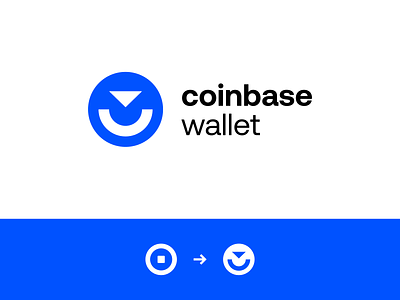 Coinbase Wallet Logo Redesign.