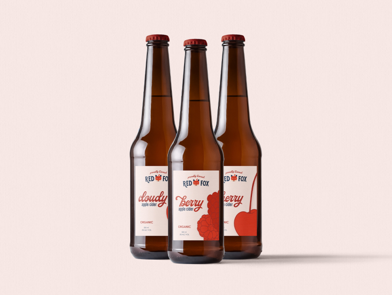 Cider packaging design beer branding beer label cider food and drink illustration minimal modern logo packaging design