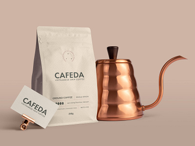 CAFEDA brand identity design brand identity design branding business card design coffee coffeeshop food and drink logo design minimal visual identity