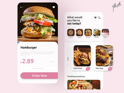 Food Ordering App - UI/UX Design app design clean clean ui colours concept creative figma food app foodie india designer mobile app design mobile ui ui design ui ux design