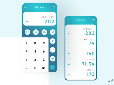 Calculator app design calculator calculator app calculator ui clean ui dailyuichallenge ui ui design