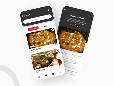 Recipe app design