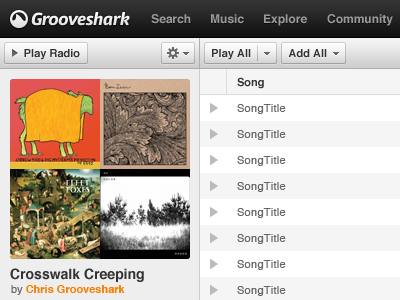 Playlist Sidebar navigation playlist sidebar