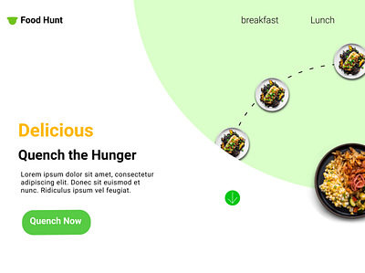 Food Hunt design figma frontend web