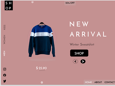 Dress Shop design figma frontend logo ui web