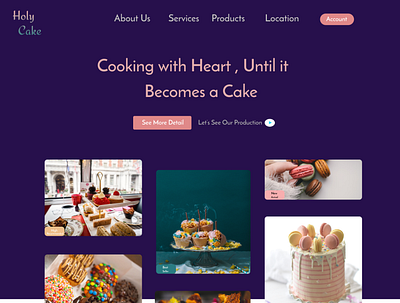 Cake Shop - web UI / UX adobexd design figma frontend illustration logo ui ux web website