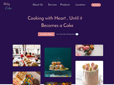 Cake Shop - web UI / UX