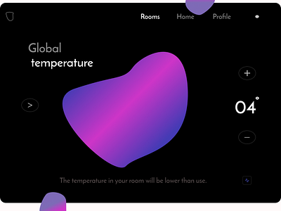 Smart Home Temperature  -  UI / UX