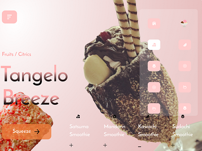 Icecream webdesign concept -   UI /  UX