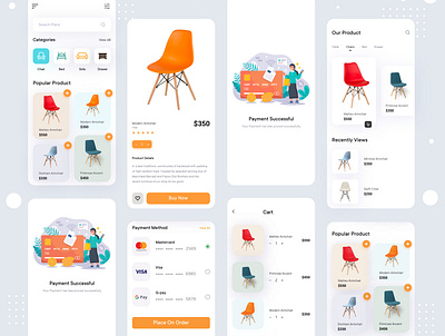 Furniture shop app design app design application branding chair clean clean ui ecommerce ecommerce app ecommerce design ecommerce shop furniture furniture store furniture website minimal mobile ui product simple ui uiux