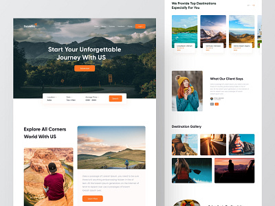 Travellia - Landing Page