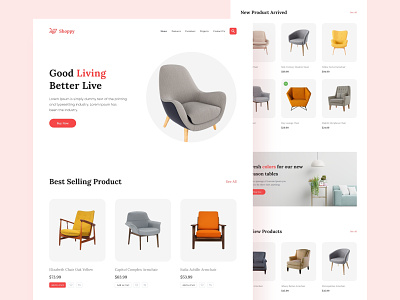 Furniture e-Commerce Website Landing Page Exploration
