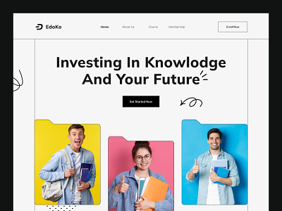 E-Learning Landing Page Design