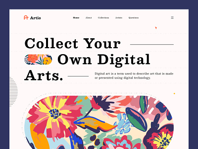 Classic Art Collection Website agency art blog blog design classic clean design homepage illustration interaction minimal typography user interface web layout website design
